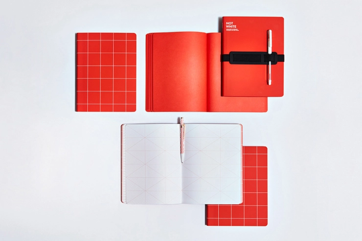 21 nuuna notizbuecher farbige rote innenseiten grids muster pattern break the grid anti handbag