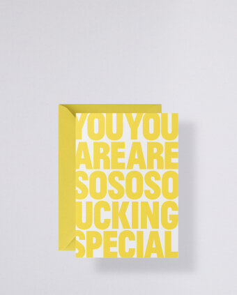 Grußkarte mit gelbem Umschlag - You Are So Special