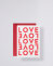 Grußkarte mit rotem Umschlag - Love