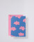 Grußkarte mit rosa Umschlag - Clouds