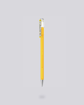 Gel Rollerball Pen Mattehop Pentel - K110-VGX 0,5mm Yellow