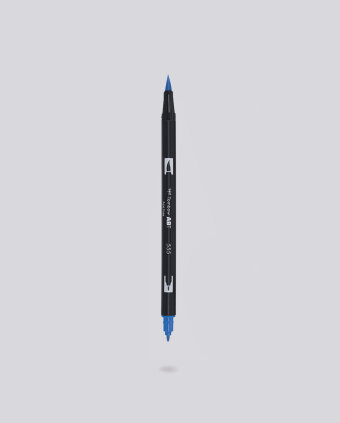 Dual Brush Pen Tombow - 555 Ultramarine