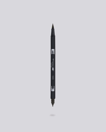 Dual Brush Pen Tombow - N15 Black