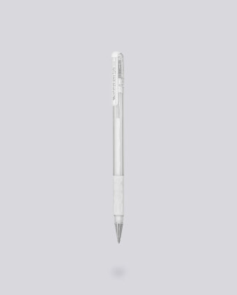 Roller Bal Pen - Hybrid Gel Grip Pentel K118-LW 0,8mm white