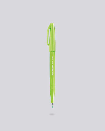 Brush Sign Pen Pentel - SES15C KK Light Green